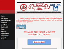 Tablet Screenshot of margaretsmoving.com